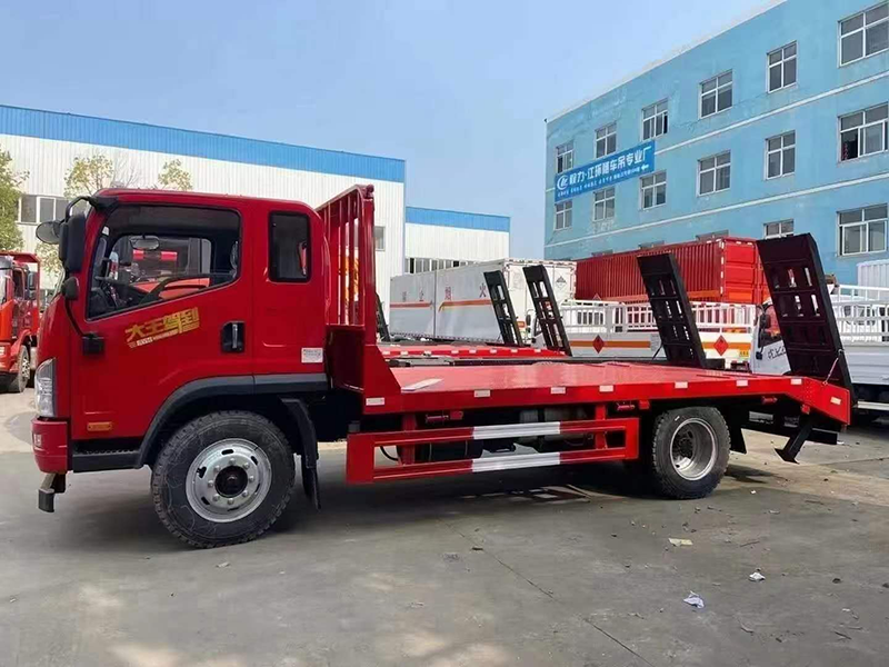 國(guó)六解放龍V單橋牌平板運(yùn)輸車(chē)